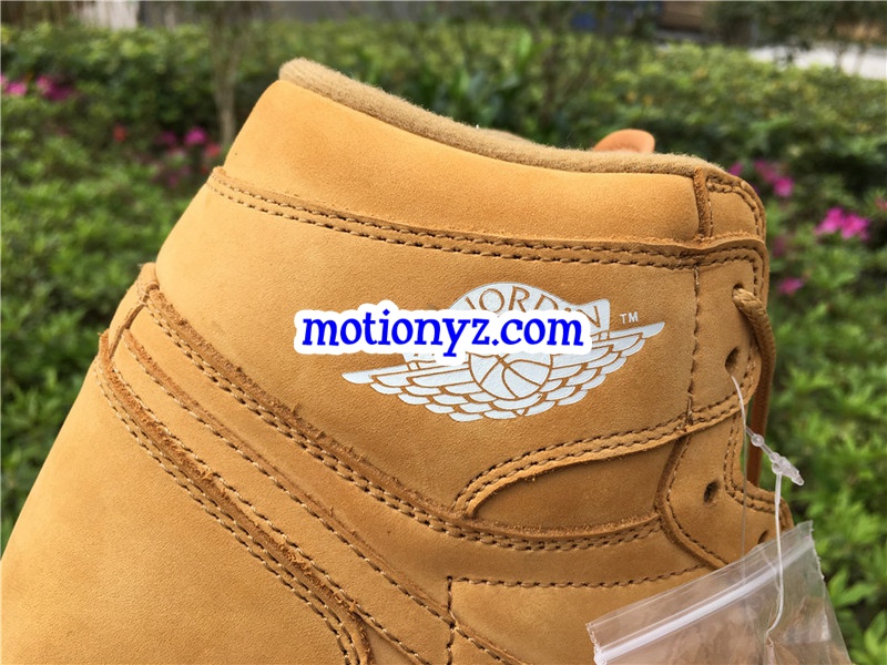 Authentic Air Jordan 1 Retro Wheat Yellow